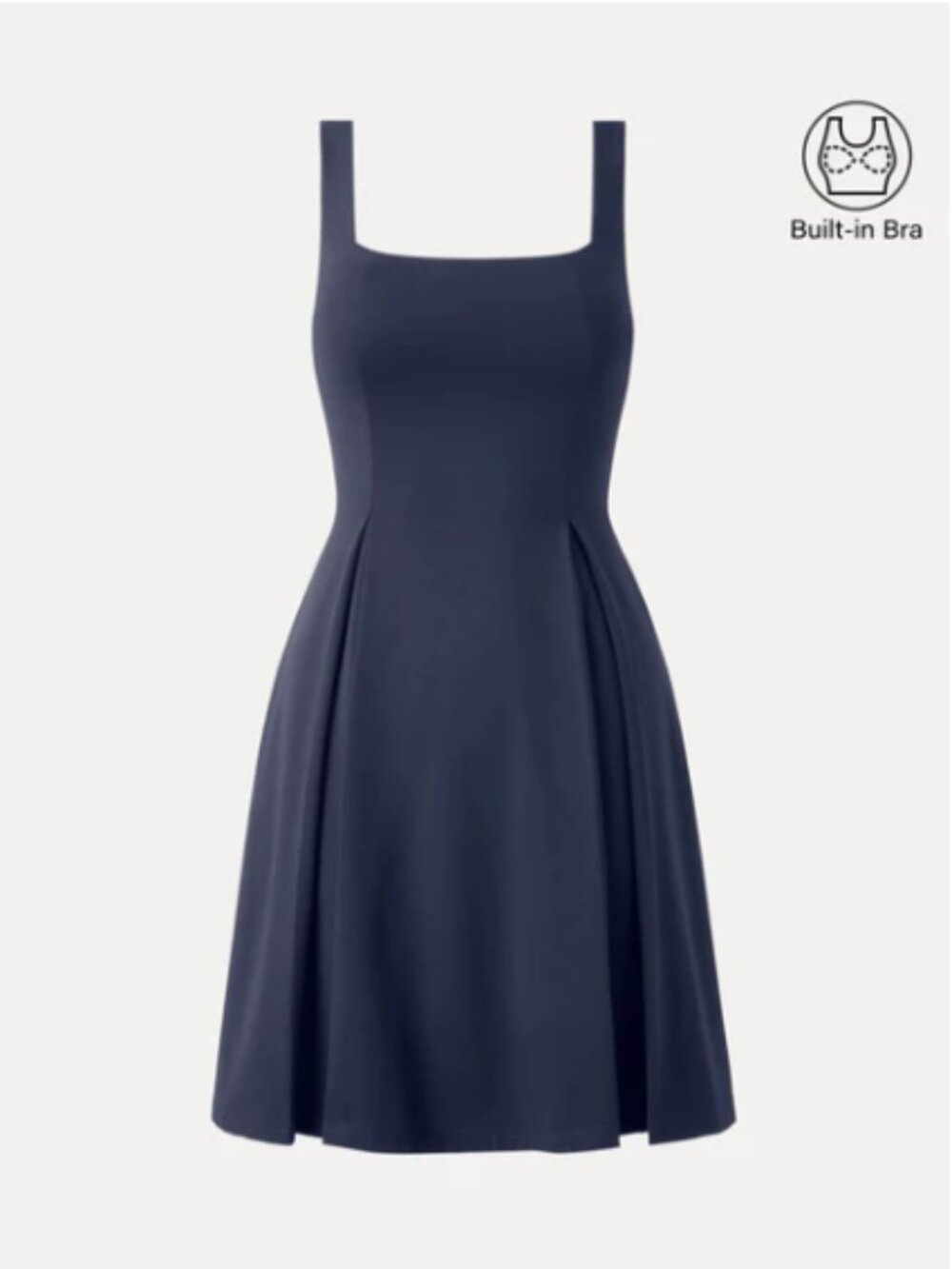 OGL Square Neck Fit-and-flare Mini Bra Dress - Picture 1 of 1